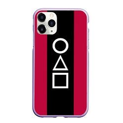 Чехол iPhone 11 Pro матовый Ojingeo geim - Стражи, цвет: 3D-светло-сиреневый