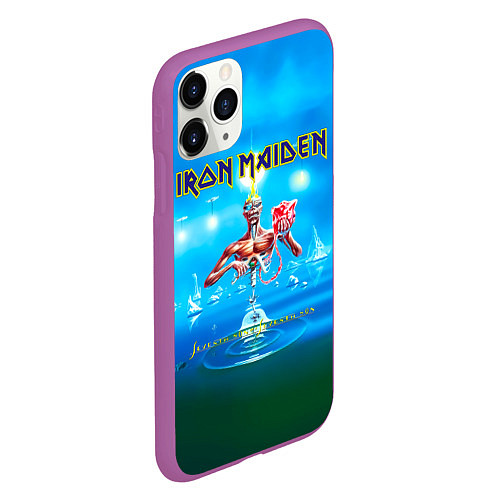 Чехол iPhone 11 Pro матовый Seventh Son of a Seventh Son - Iron Maiden / 3D-Фиолетовый – фото 2