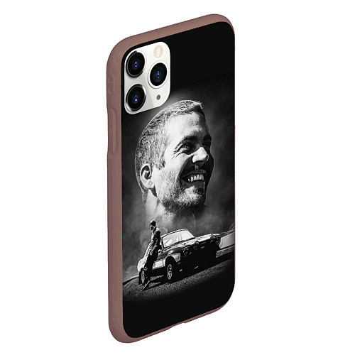 Чехол iPhone 11 Pro матовый Paul Walker / 3D-Коричневый – фото 2