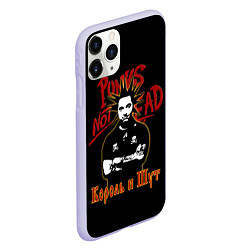 Чехол iPhone 11 Pro матовый Punks Not Dead КиШ, цвет: 3D-светло-сиреневый — фото 2