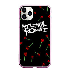 Чехол iPhone 11 Pro матовый MY CHEMICAL ROMANCE РОЗЫ MCR ROSES