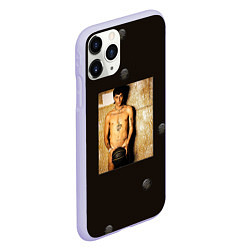 Чехол iPhone 11 Pro матовый Дамиано Давид Мяч, цвет: 3D-светло-сиреневый — фото 2