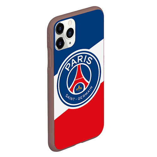 Чехол iPhone 11 Pro матовый Paris Saint-Germain FC / 3D-Коричневый – фото 2