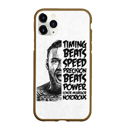 Чехол iPhone 11 Pro матовый Timing beats speed precision beats power