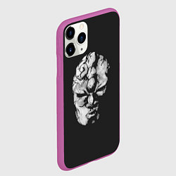 Чехол iPhone 11 Pro матовый Каменная маска Джо Джо, цвет: 3D-фиолетовый — фото 2