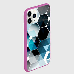 Чехол iPhone 11 Pro матовый Абстракция FLO, цвет: 3D-фиолетовый — фото 2