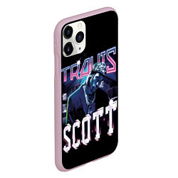 Чехол iPhone 11 Pro матовый Travis Scott RAP, цвет: 3D-розовый — фото 2