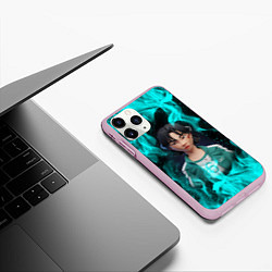 Чехол iPhone 11 Pro матовый Кан Сэ Бёк 3D ART 067, цвет: 3D-розовый — фото 2