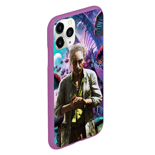 Чехол iPhone 11 Pro матовый MushroomTrip / 3D-Фиолетовый – фото 2