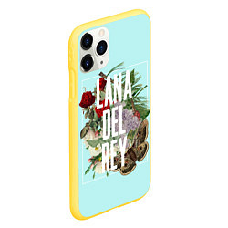 Чехол iPhone 11 Pro матовый Цветочная Лана, цвет: 3D-желтый — фото 2