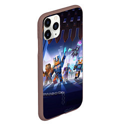 Чехол iPhone 11 Pro матовый MINECRAFT АРМИЯ КРИПЕРОВ, цвет: 3D-коричневый — фото 2