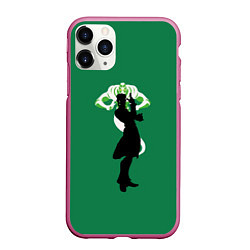 Чехол iPhone 11 Pro матовый Kakyoin Jo Jo, цвет: 3D-малиновый