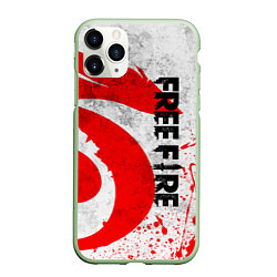 Чехол iPhone 11 Pro матовый GARENA FREE FIRE ЛОГО ИГРЫ, ДРАКОН, цвет: 3D-салатовый