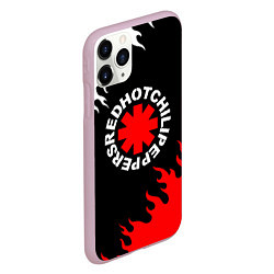 Чехол iPhone 11 Pro матовый RED HOT CHILI PEPPERS, RHCP, цвет: 3D-розовый — фото 2