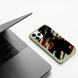 Чехол iPhone 11 Pro матовый Личный Ассасин, цвет: 3D-салатовый — фото 2