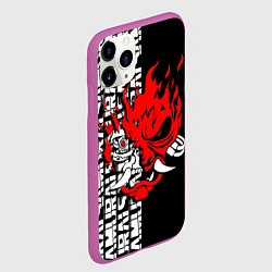 Чехол iPhone 11 Pro матовый CYBERPUNK 2077: SAMURAI, цвет: 3D-фиолетовый — фото 2