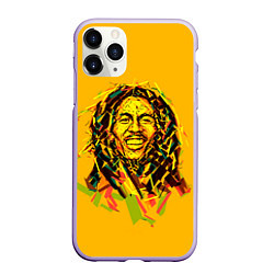 Чехол iPhone 11 Pro матовый Радостный Боб, цвет: 3D-светло-сиреневый