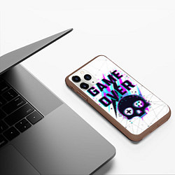 Чехол iPhone 11 Pro матовый Game OVER - NEON 3D, цвет: 3D-коричневый — фото 2