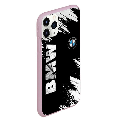 Чехол iPhone 11 Pro матовый BMW GRUNGE БМВ ГРАНЖ / 3D-Розовый – фото 2