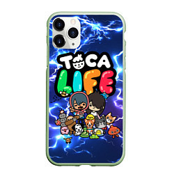 Чехол iPhone 11 Pro матовый Toca Life, цвет: 3D-салатовый