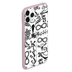 Чехол iPhone 11 Pro матовый ТОКИЙСКИЕ МСТИТЕЛИ ЛОГОБОМБИНГ, цвет: 3D-розовый — фото 2