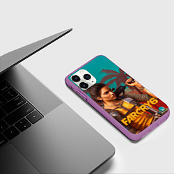 Чехол iPhone 11 Pro матовый Far Cry Dani Rojas, цвет: 3D-фиолетовый — фото 2
