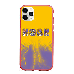 Чехол iPhone 11 Pro матовый Коби Брайант Kobe Bryant, цвет: 3D-красный