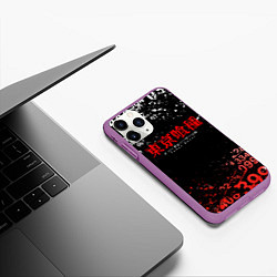 Чехол iPhone 11 Pro матовый TOKYO GHOUL МИНУС 7 ТОКИЙСКИЙ ГУЛЬ 1000-7, цвет: 3D-фиолетовый — фото 2