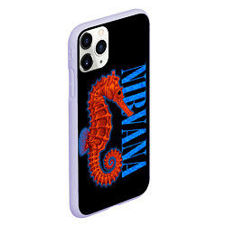 Чехол iPhone 11 Pro матовый NIRVANA SEAHORSE, цвет: 3D-светло-сиреневый — фото 2