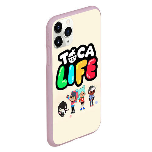 Чехол iPhone 11 Pro матовый Toca Life: Persons / 3D-Розовый – фото 2