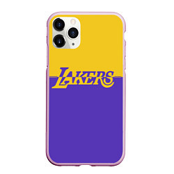 Чехол iPhone 11 Pro матовый KobeBryant Los Angeles Lakers,, цвет: 3D-розовый