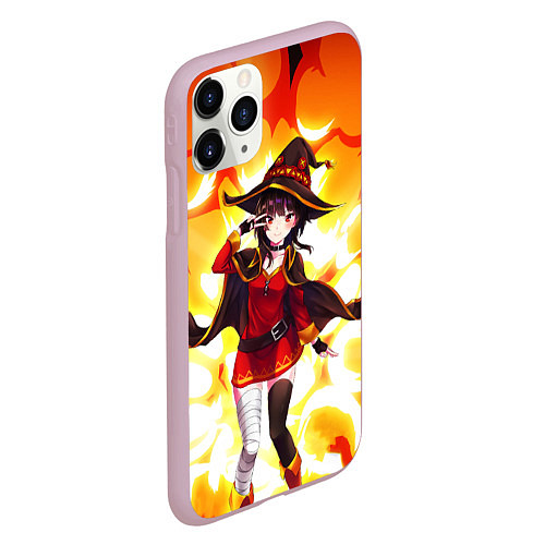 Чехол iPhone 11 Pro матовый MeguminKonoSuba / 3D-Розовый – фото 2