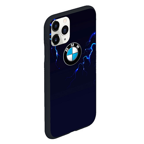 Чехол iPhone 11 Pro матовый BMW разряд молнии / 3D-Черный – фото 2