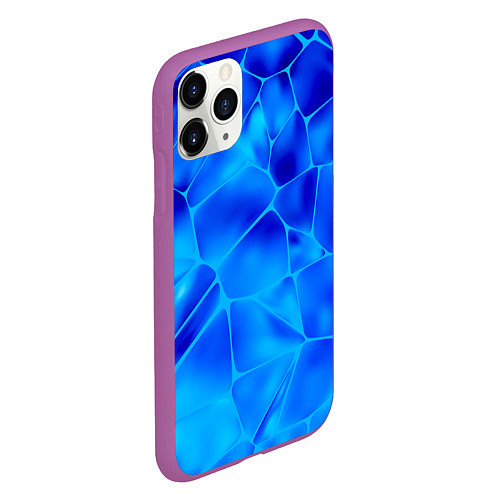 Чехол iPhone 11 Pro матовый Ice Under Water / 3D-Фиолетовый – фото 2