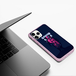 Чехол iPhone 11 Pro матовый ТРЕУГОЛЬНИК НА СТРАЖЕ SQUID GAME, цвет: 3D-розовый — фото 2