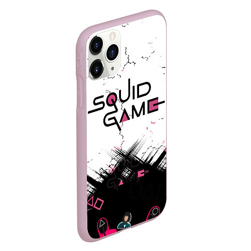 Чехол iPhone 11 Pro матовый SQUID GAME ИГРА В КАЛЬМАРА, / 3D-Розовый – фото 2