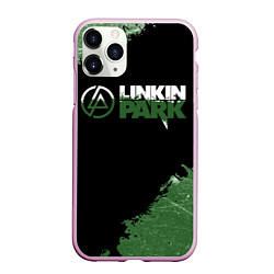 Чехол iPhone 11 Pro матовый Линкин Парк в стиле Гранж Linkin Park, цвет: 3D-розовый