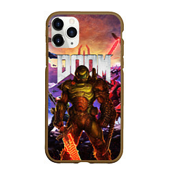 Чехол iPhone 11 Pro матовый DOOM ETERNAL ДУМ БИТВА В АДУ