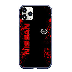 Чехол iPhone 11 Pro матовый NISSAN RED, цвет: 3D-серый