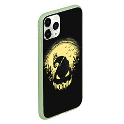 Чехол iPhone 11 Pro матовый Кошмар Джека The Nightmare before Christmas, цвет: 3D-салатовый — фото 2