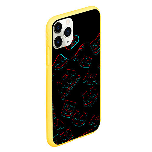 Чехол iPhone 11 Pro матовый MARSHMELLO MELT - МАРШМЕЛЛО / 3D-Желтый – фото 2