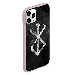 Чехол iPhone 11 Pro матовый BERSERK LOGO GRUNGE, цвет: 3D-розовый — фото 2