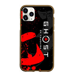 Чехол iPhone 11 Pro матовый GHOST OF TSUSHIMA ПРИЗРАК ЦУСИМЫ, цвет: 3D-коричневый