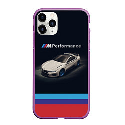 Чехол iPhone 11 Pro матовый BMW CLS 3 0 PERFORMANCE, цвет: 3D-фиолетовый