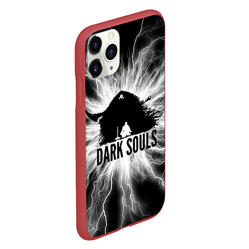 Чехол iPhone 11 Pro матовый Dark souls remastered, / 3D-Красный – фото 2