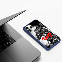 Чехол iPhone 11 Pro матовый BERSERK ANIME БЕРСЕРК, цвет: 3D-тёмно-синий — фото 2