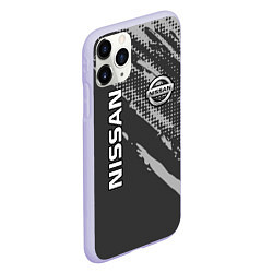 Чехол iPhone 11 Pro матовый Nissan Car Ниссан, цвет: 3D-светло-сиреневый — фото 2