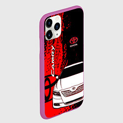 Чехол iPhone 11 Pro матовый Camry Toyota glitch, цвет: 3D-фиолетовый — фото 2