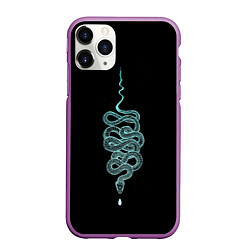 Чехол iPhone 11 Pro матовый Вьющаяся змея