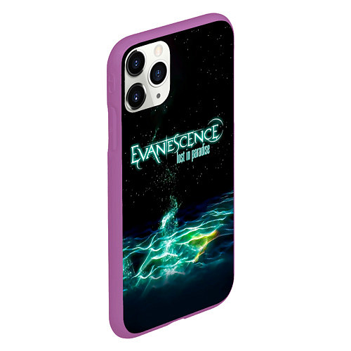 Чехол iPhone 11 Pro матовый Evanescence lost in paradise / 3D-Фиолетовый – фото 2